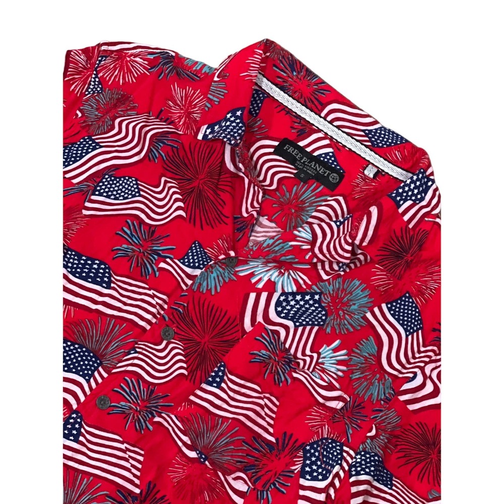 Free Planet, American Buttonup, Size S,‎ 854-Y